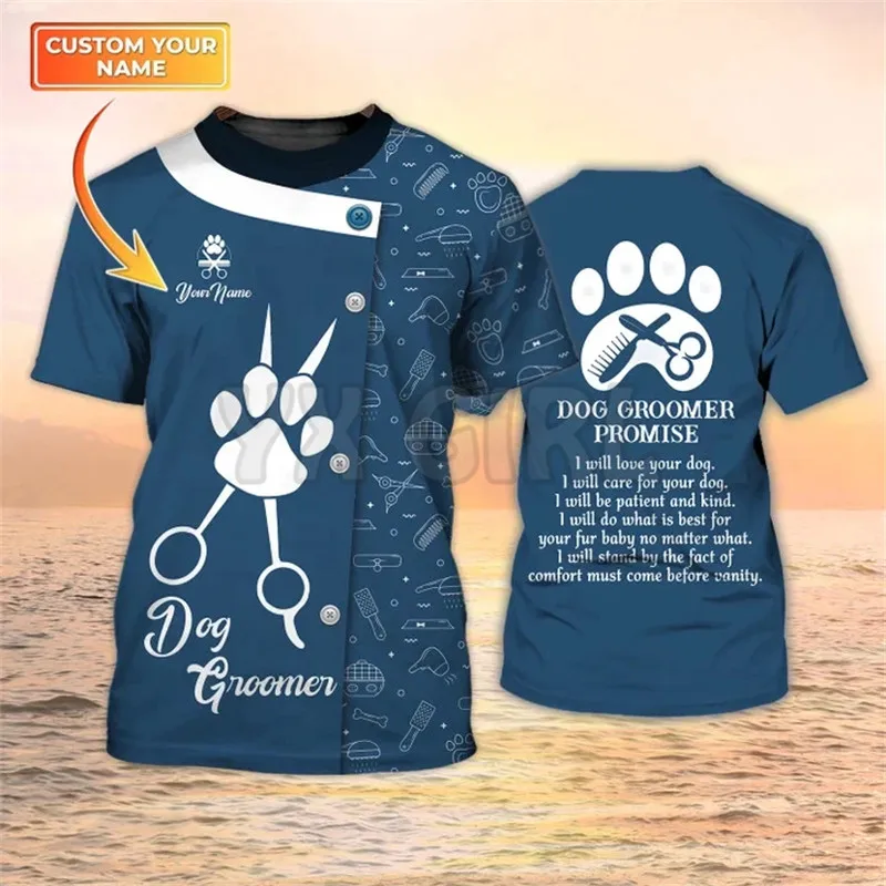 Men Grooming Usa - Camiseta 3D Promessa de Verão para
