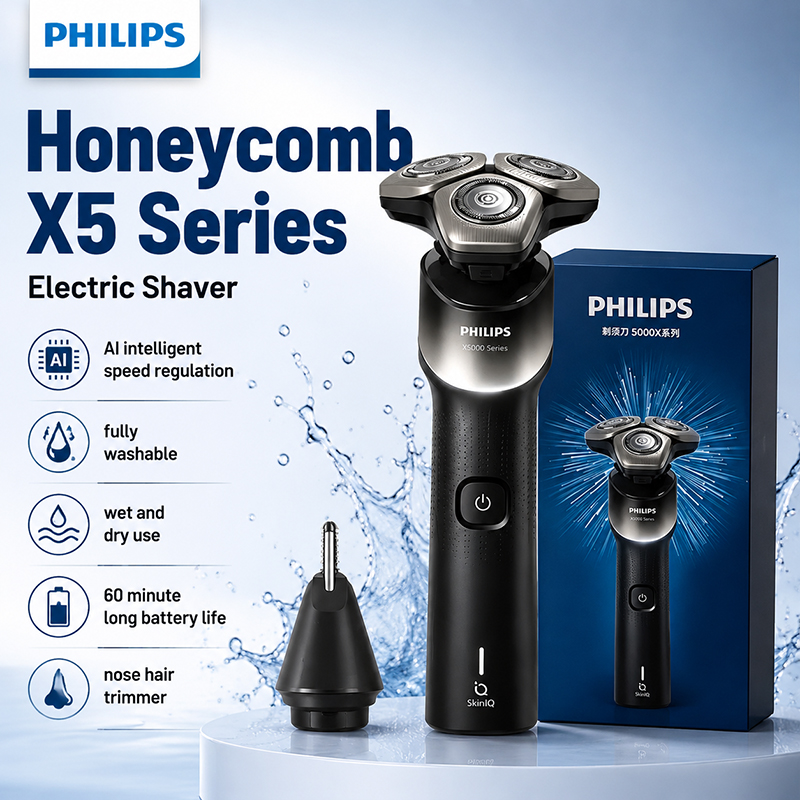 Mens Grooming Kit Philips - Barbeador Elétrico Rotativo Philips XQ523, Uso