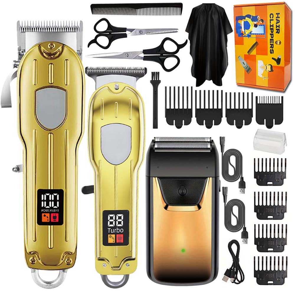 Mens Grooming Kit Gift Set - Conjunto Profissional 3 em 1 de