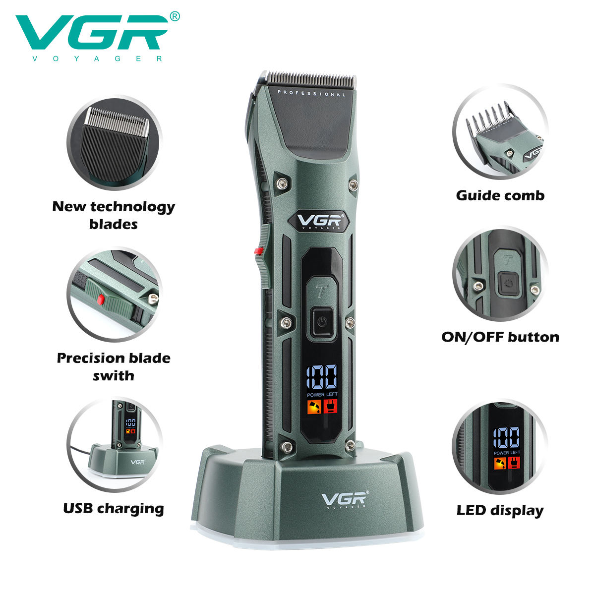 Vgr V-696 novo metal popular s - Men'S Grooming Room avaliação e preço
